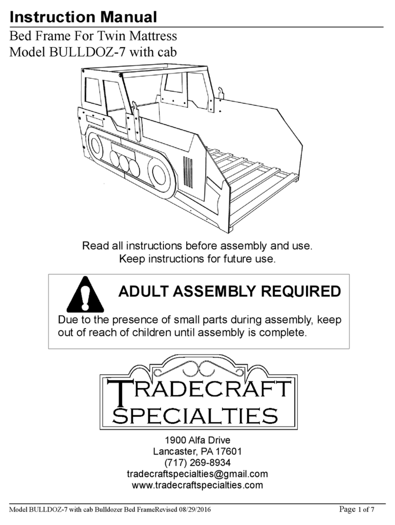 Tradecraft Specialties BULLDOZ-7 with cab instruction manual Tradecraft Specialties BULLDOZ-7 with cab instruction manual