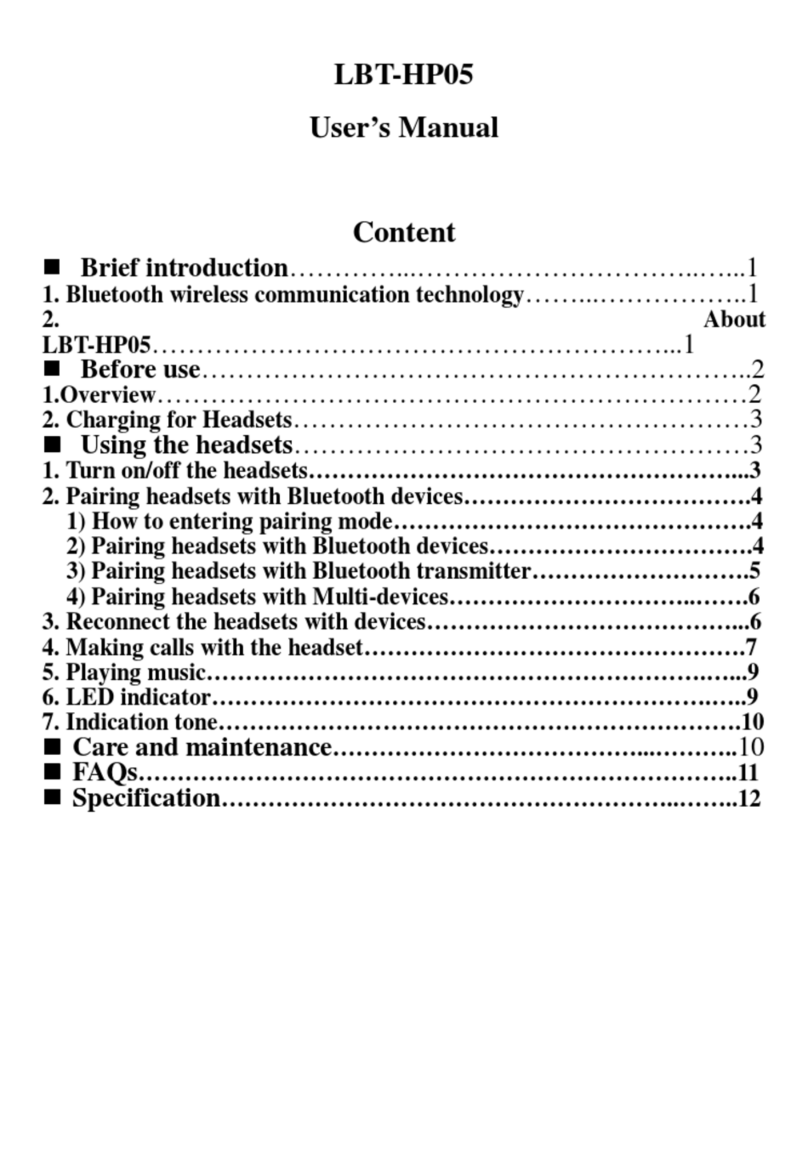 K-Mate LBT-HP05 user manual