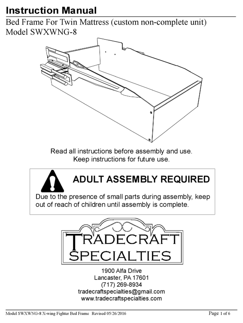Tradecraft Specialties SWXWNG-8 instruction manual