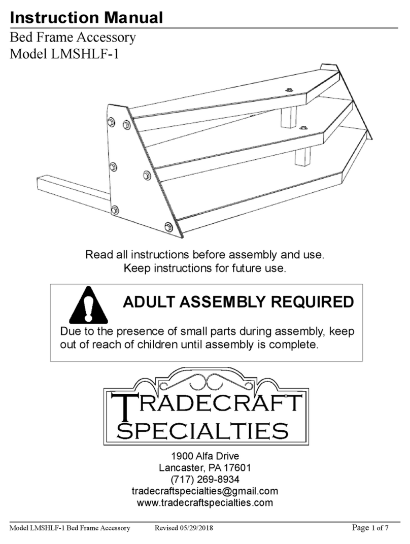 Tradecraft Specialties LMSHLF-1 instruction manual