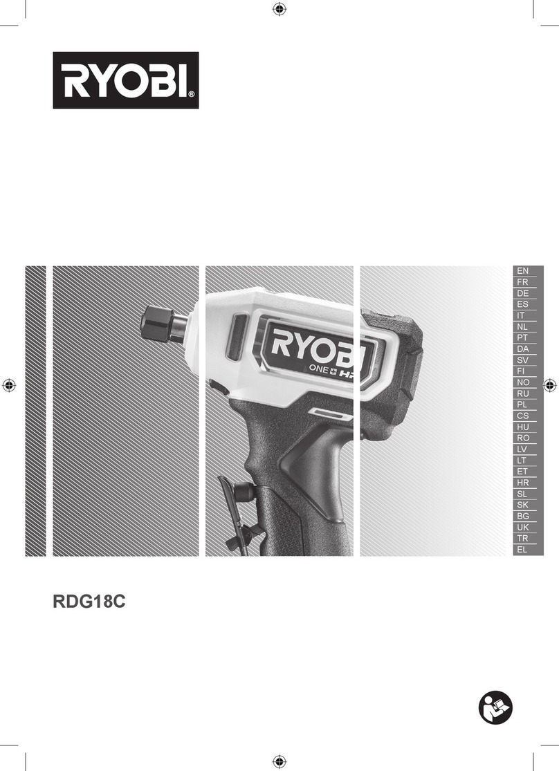 Ryobi RDG18C User manual Ryobi RDG18C User manual