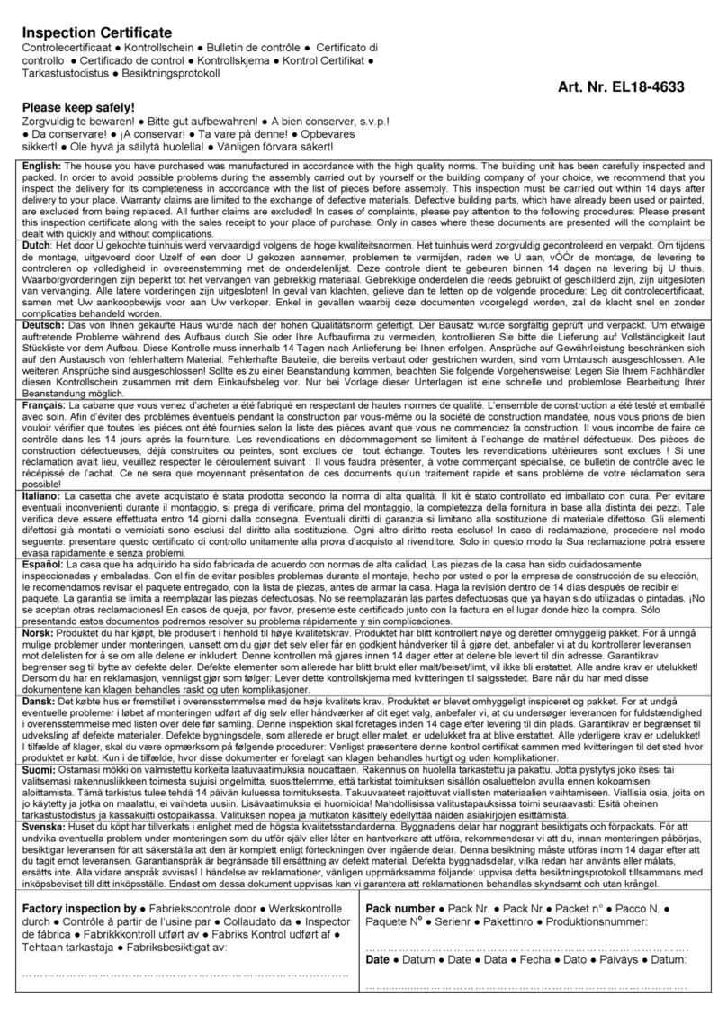 Palmako EL18-4633 User manual