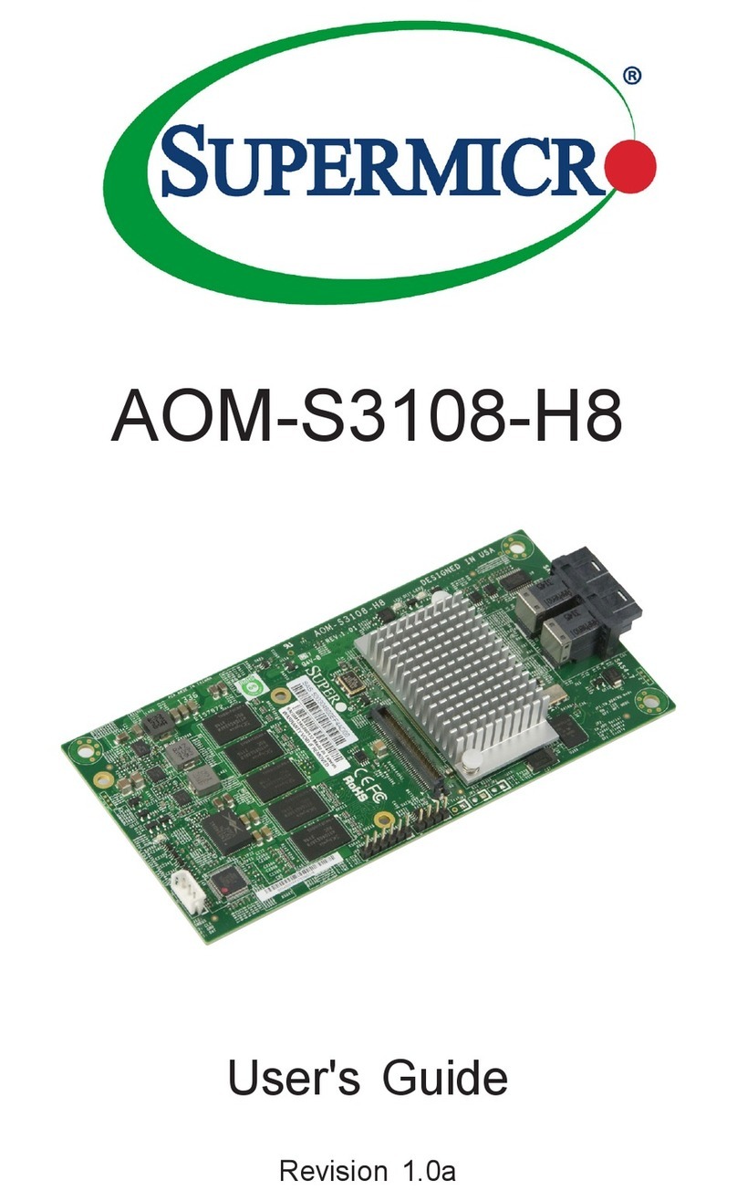 Supermicro AOM-S3108-H8 User manual