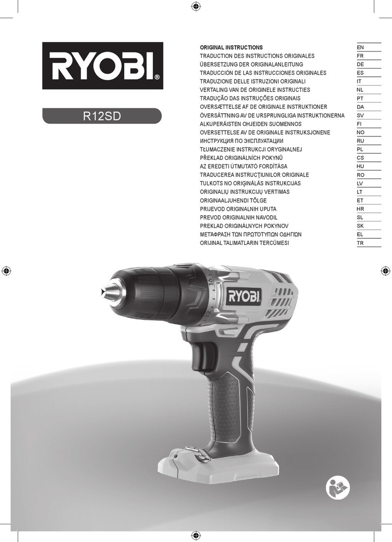 Ryobi R12SD-LL13S User manual