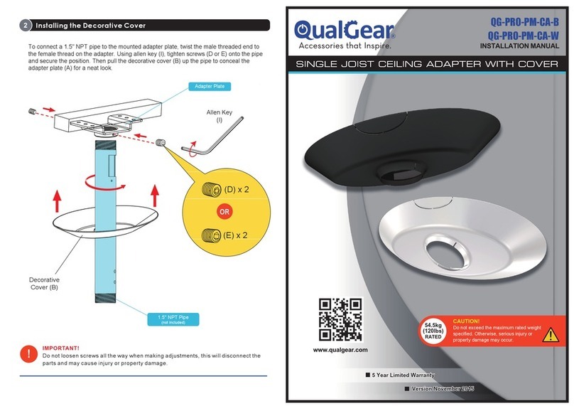 QualGear QG-PRO-PM-CA-B installation manual