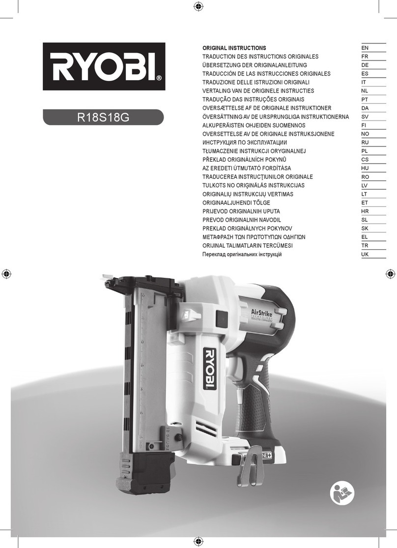 Ryobi R18S18G-0 User manual