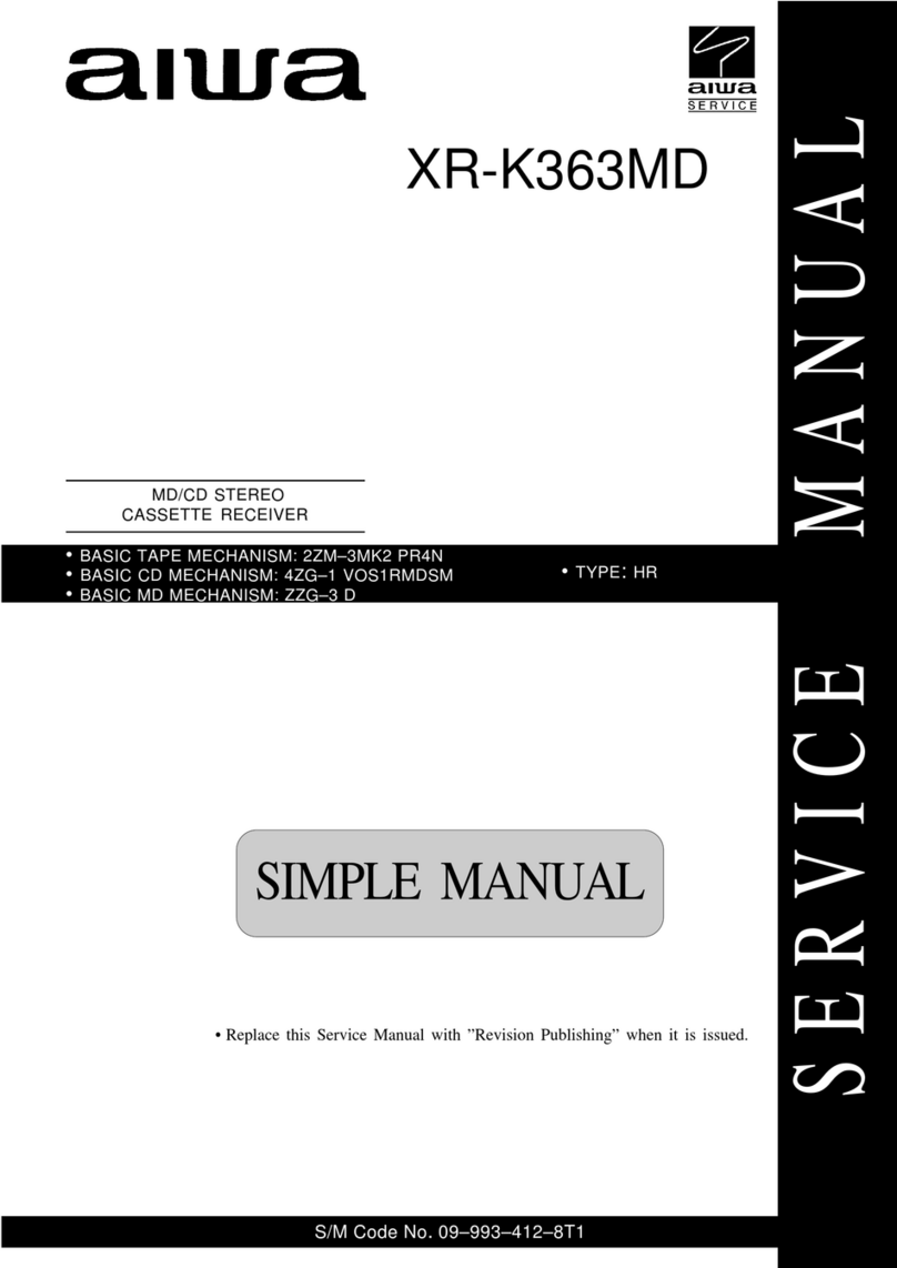 Aiwa XR-K363MD User manual