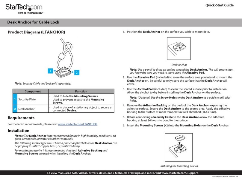 StarTech.com LTANCHOR User manual