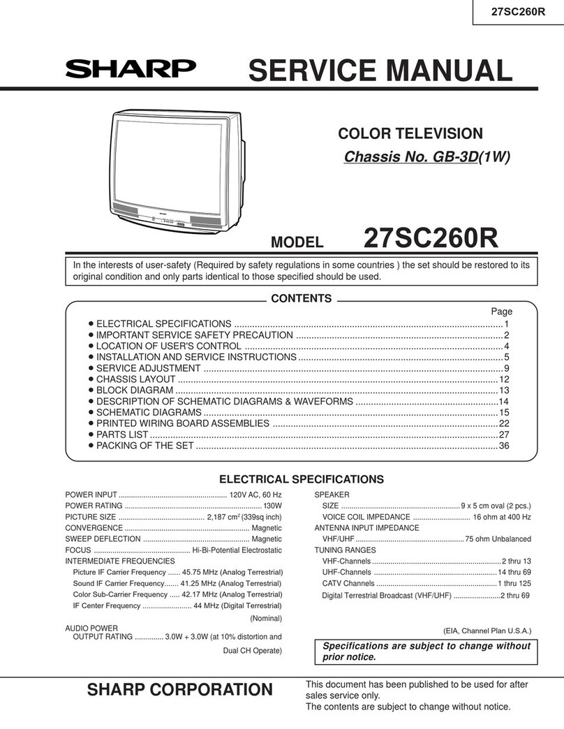 Sharp 27SC260R User manual Sharp 27SC260R User manual
