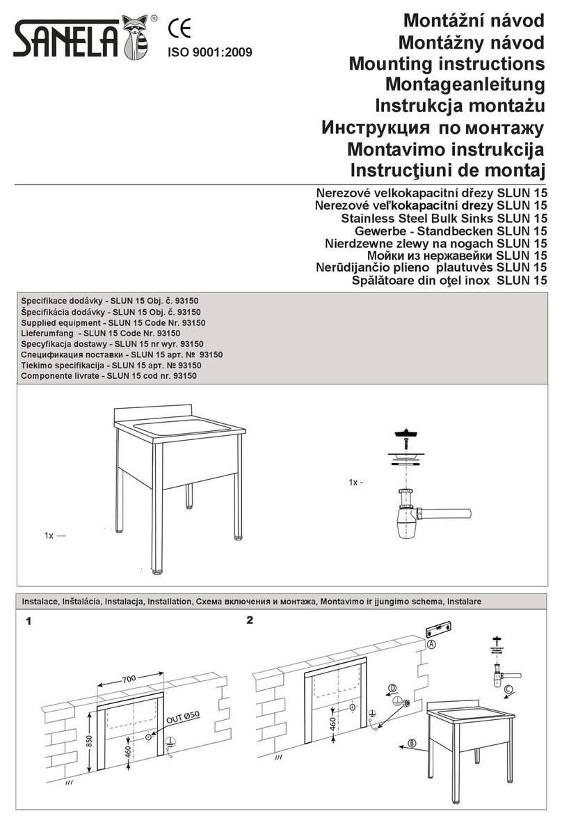 Sanela SLUN 15 Mounting instructions
