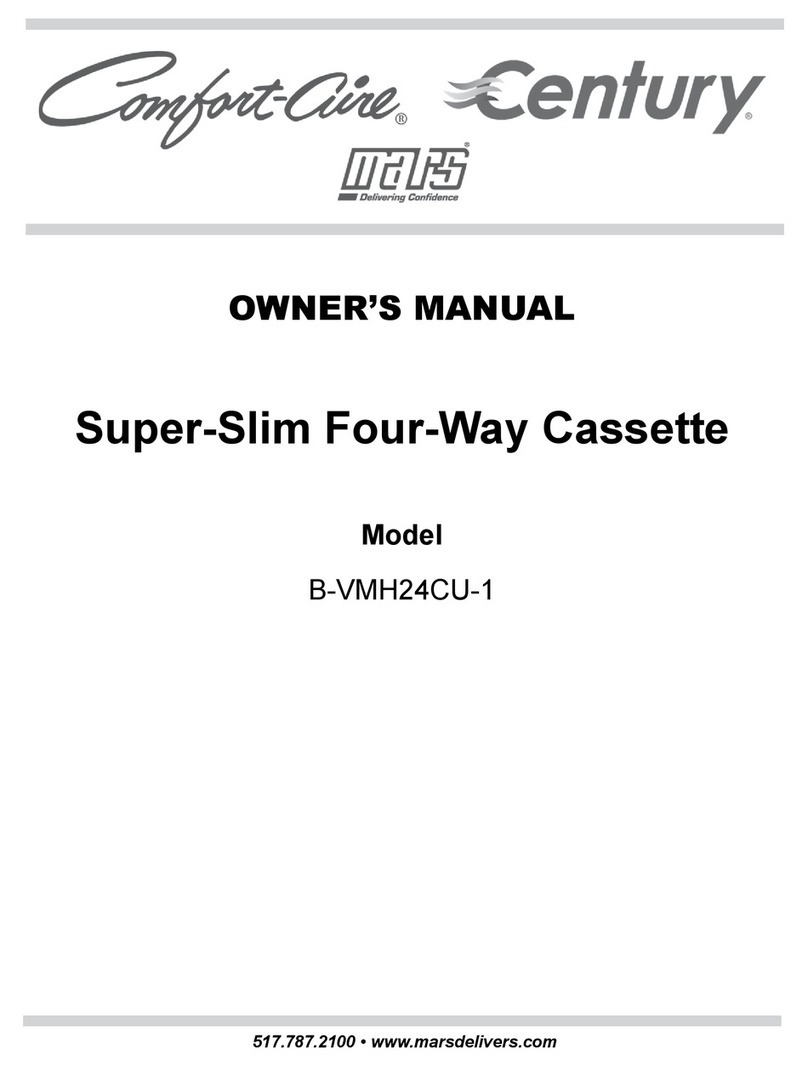 Mars Comfort-Aire Century B-VMH24CU-1 User manual