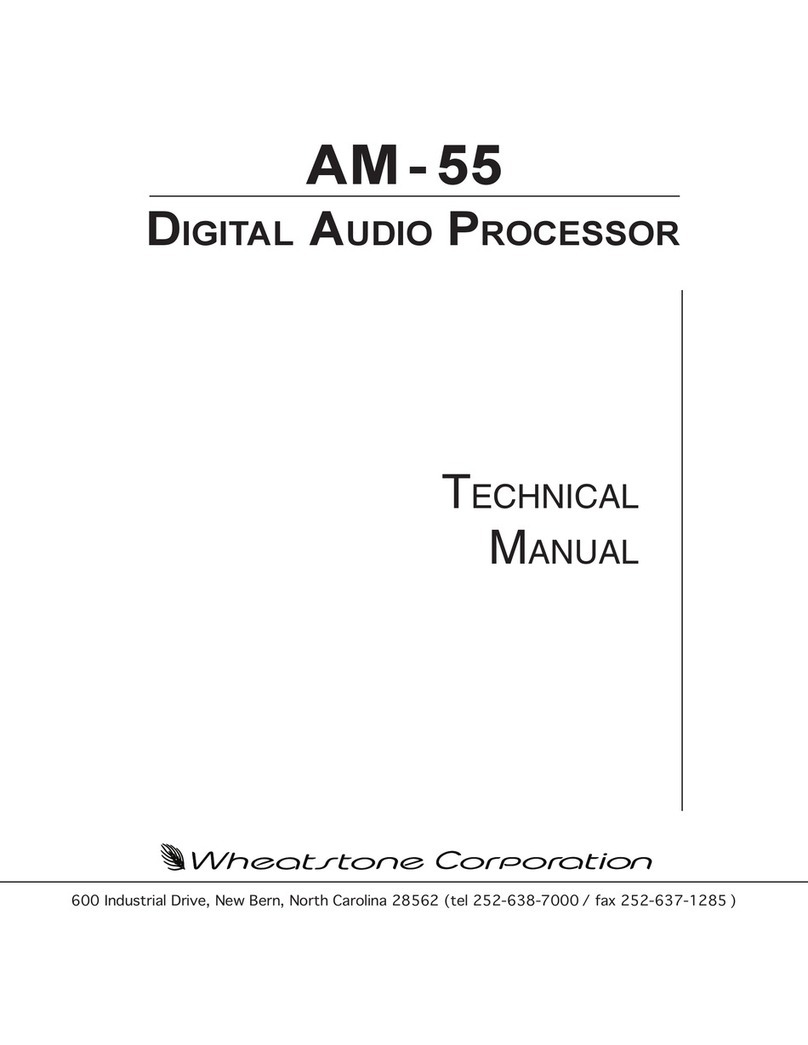 Wheatstone AM-55 Technical manual