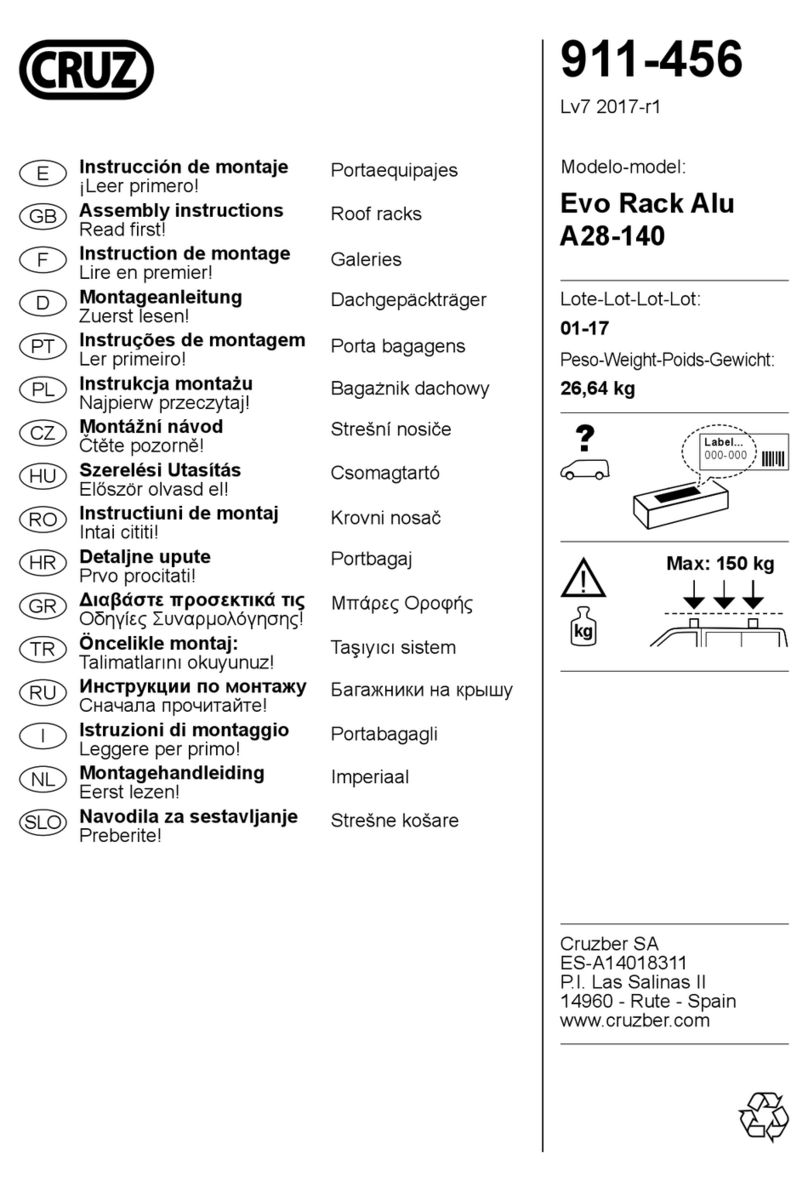 Cruz Evo Rack Alu A28-140 Assembly instructions
