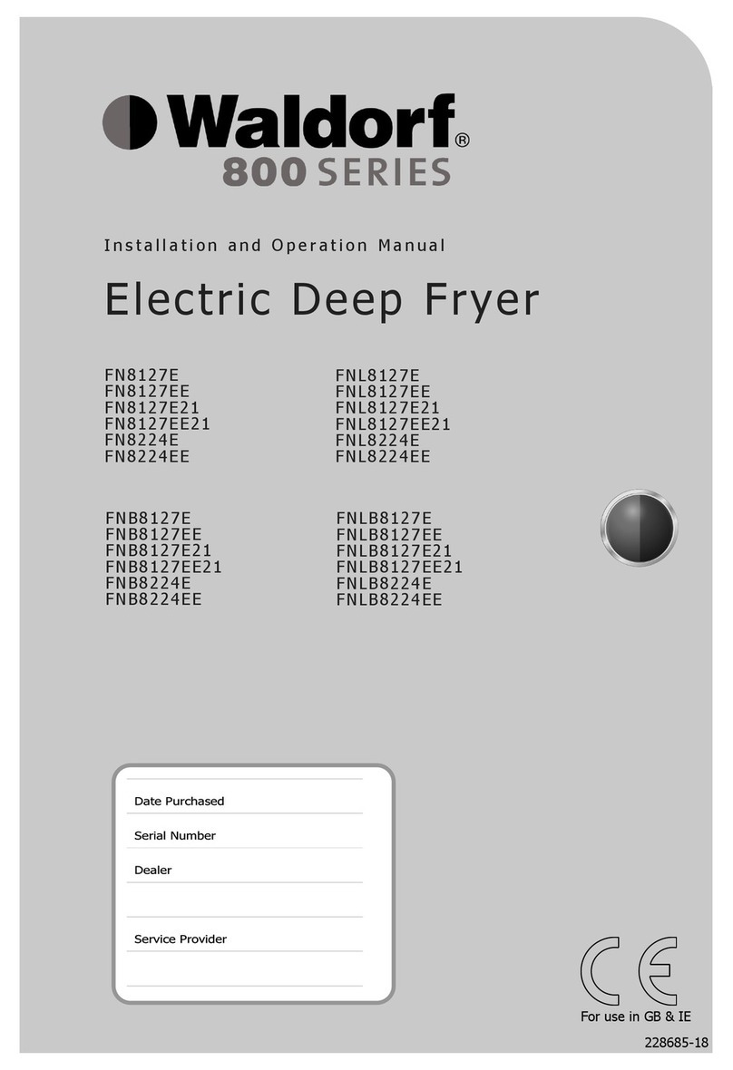 Moffat Waldorf FN8127EE Installation and operation manual