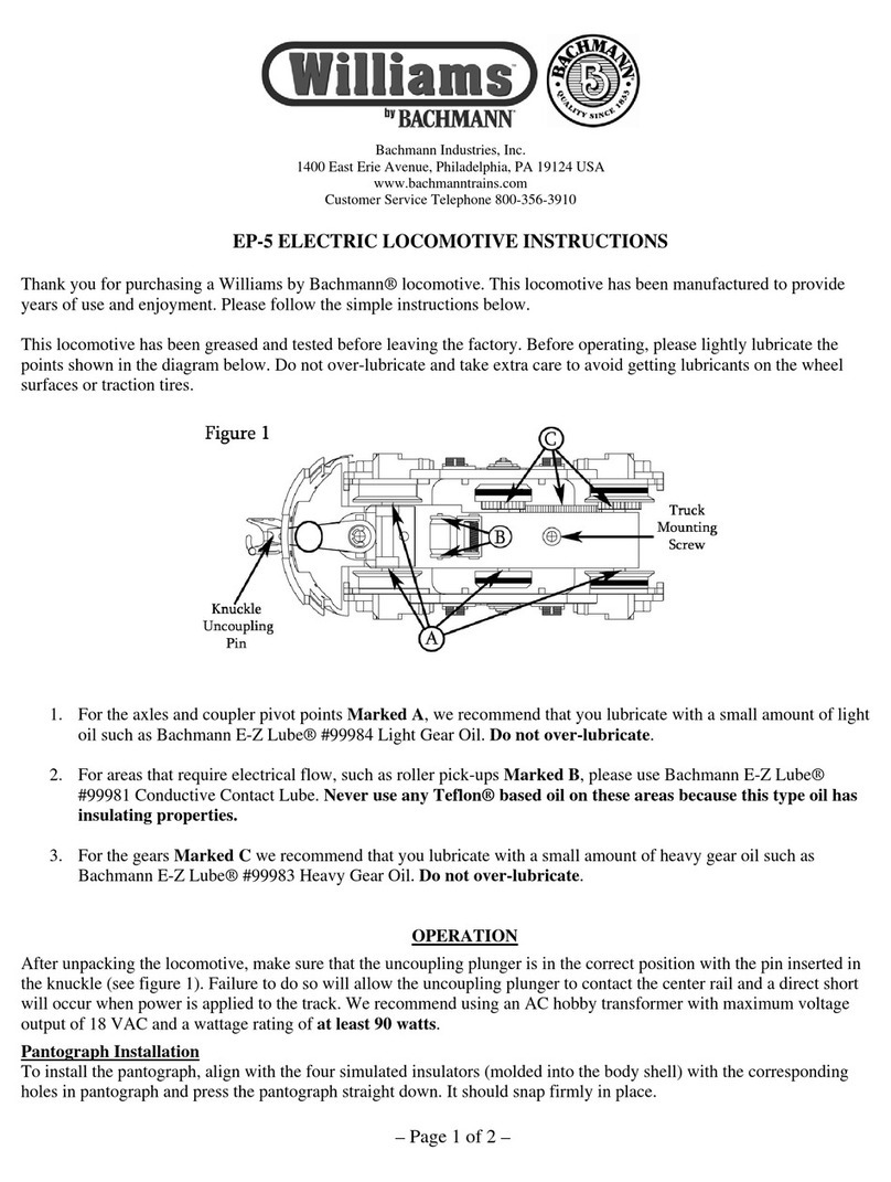 Bachmann Williams EP-5 User manual