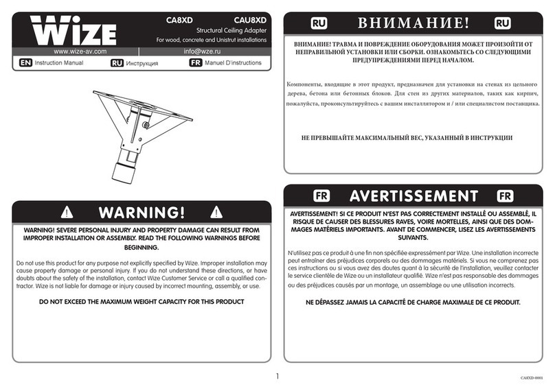 Wize CA8XD instruction manual