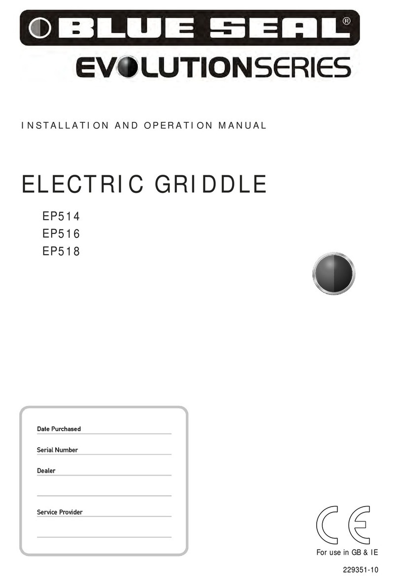 Moffat Blue Seal EP514 Installation and operation manual