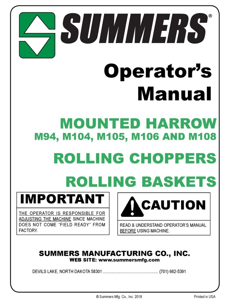 Summers M94 Operator's manual