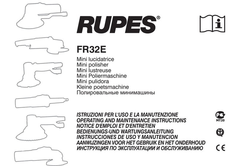 Rupes FR32E Manual