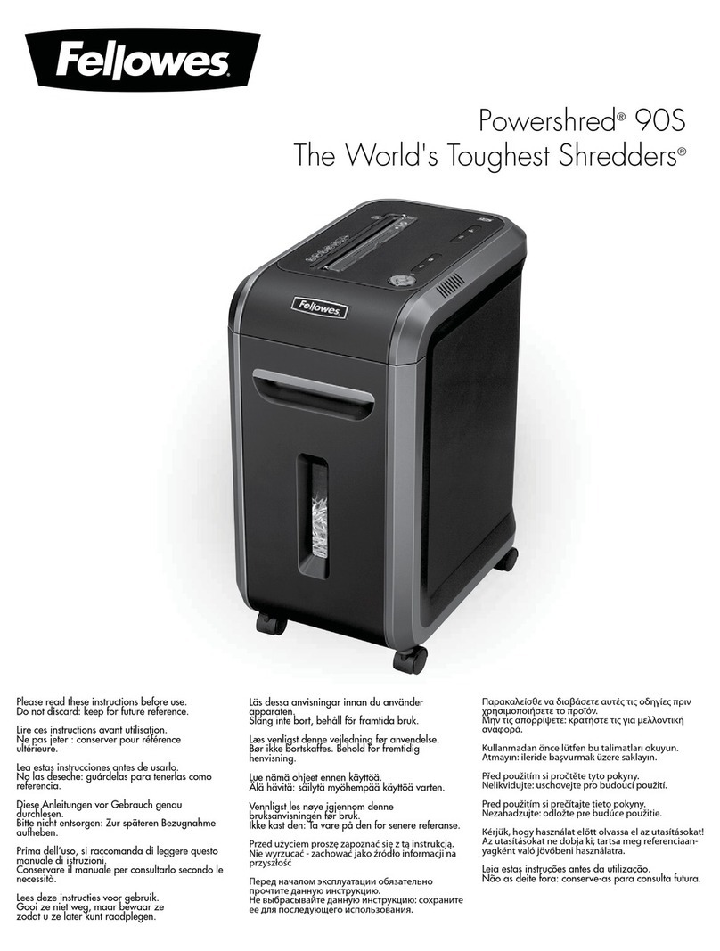 Fellowes Powershred 90SI manual