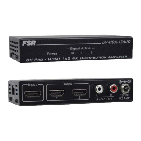 FSR DV-HDA-12AUD manual
