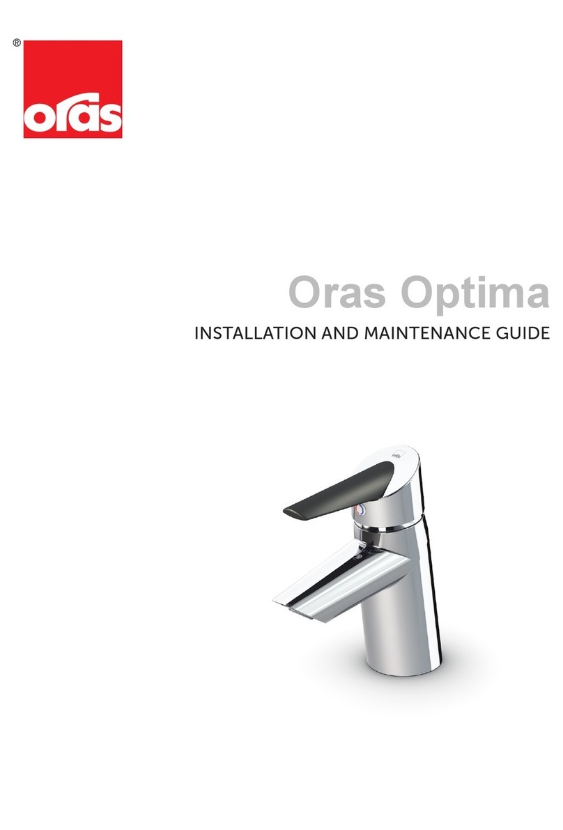 Oras Optima 2713FG Installation and maintenance guide