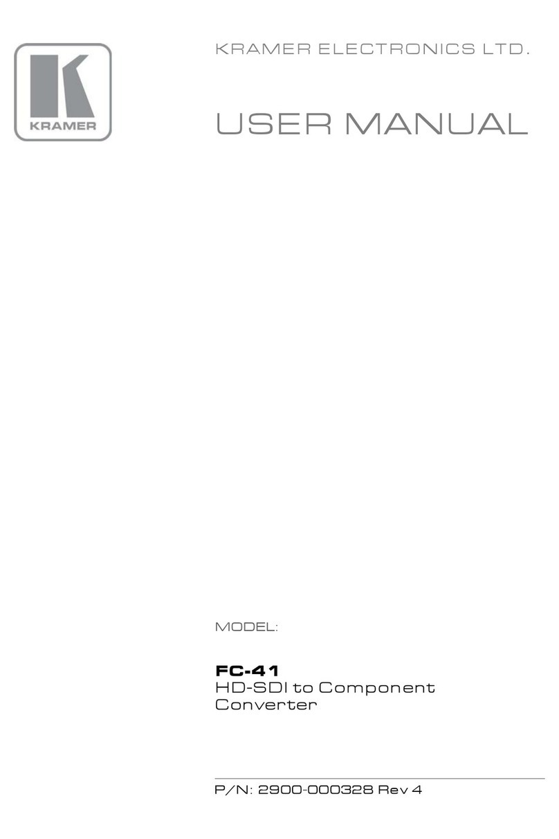 Kramer FC-41 User manual Kramer FC-41 User manual