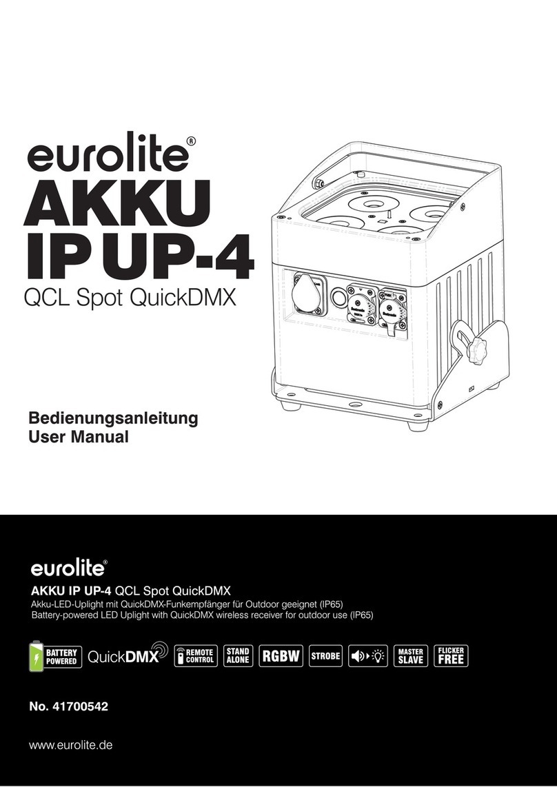 EuroLite AKKU IP UP-4 QCL SPOT user manual