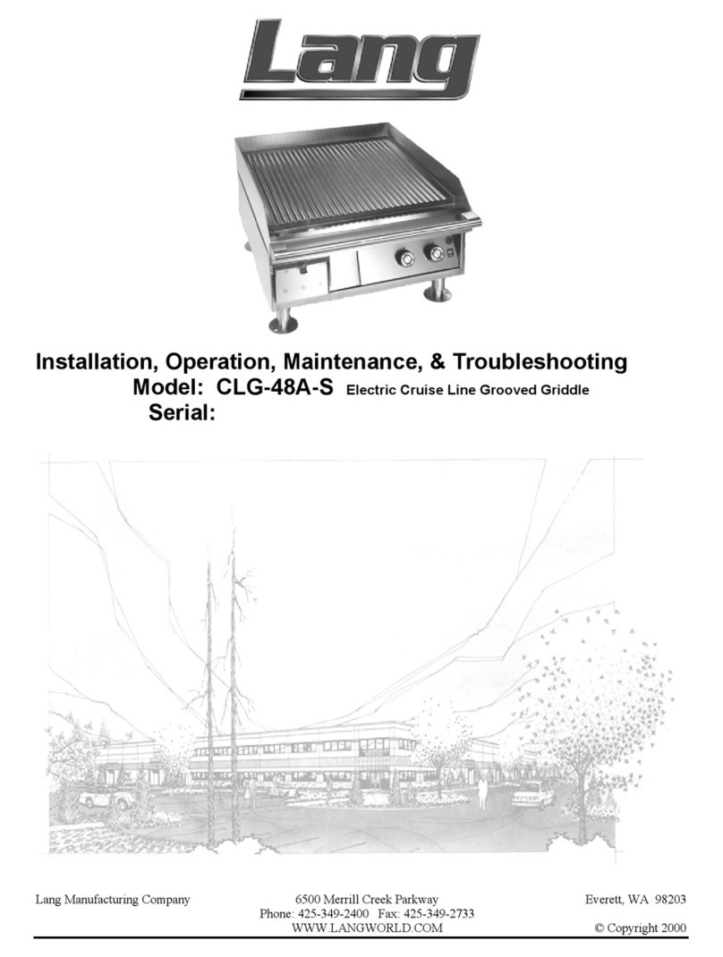 Lang CLG-48A-S Operating instructions