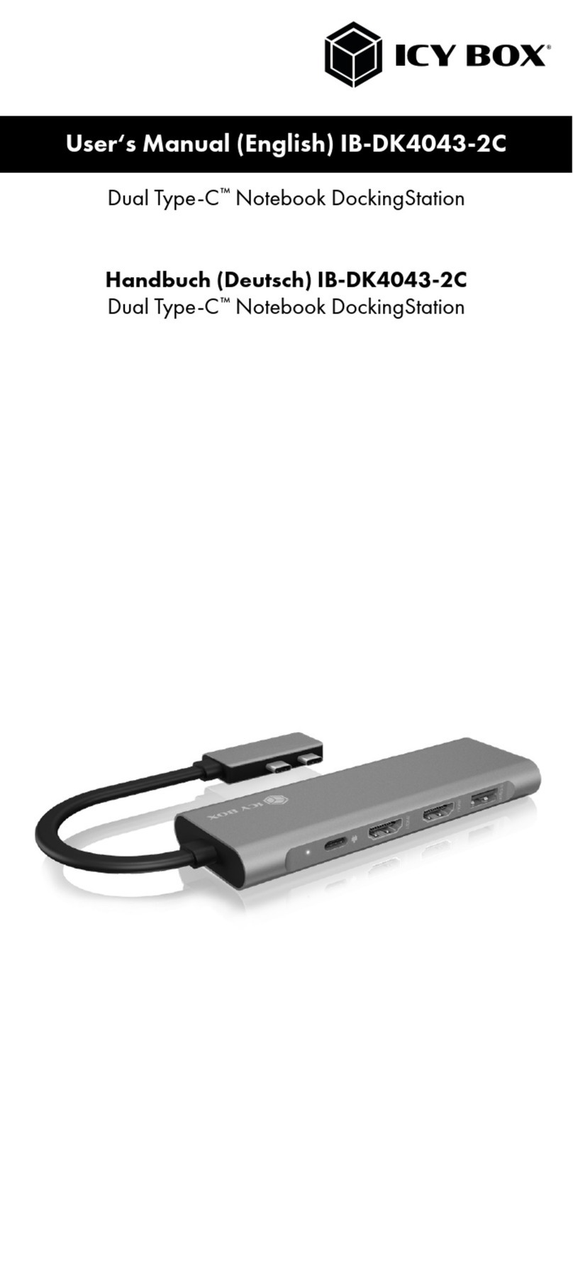 Icy Box IB-DK4043-2C User manual