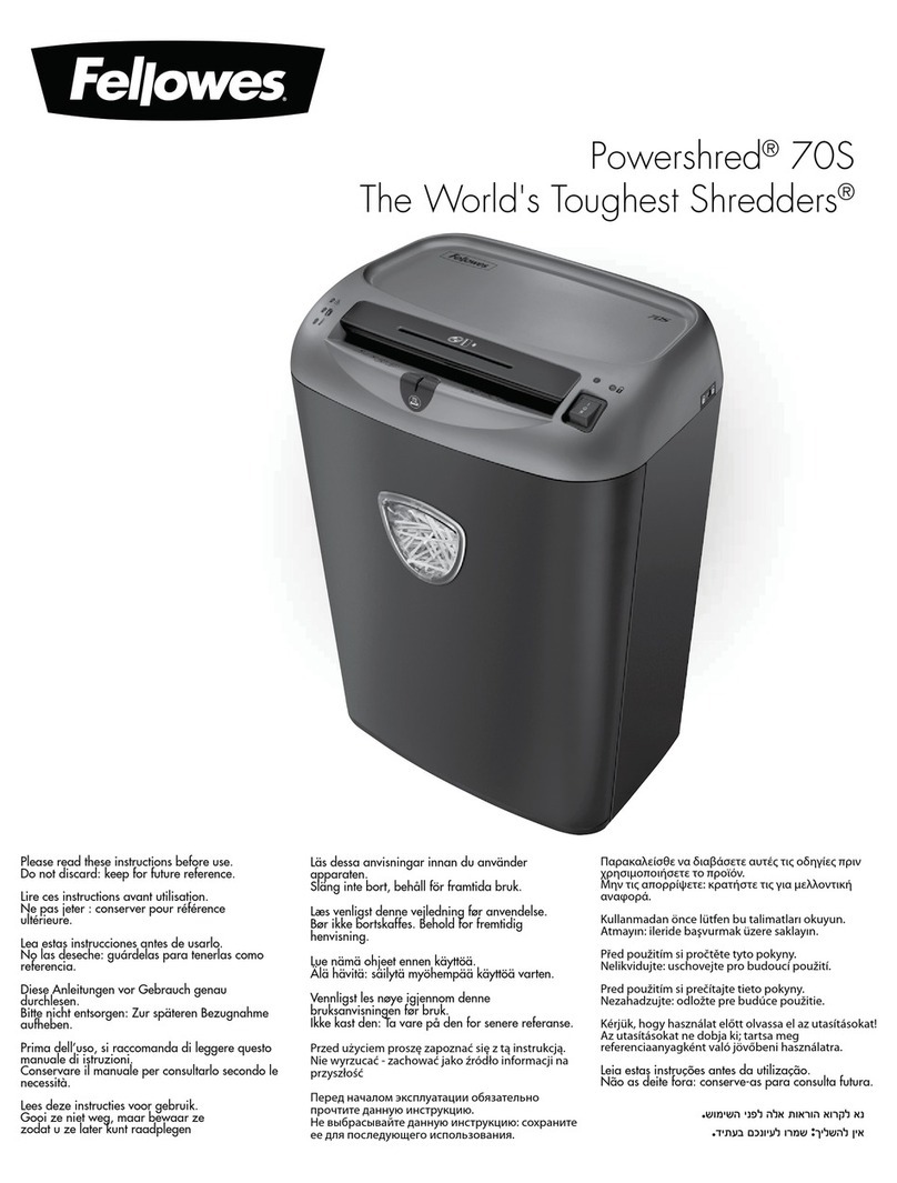 Fellowes 23392J manual