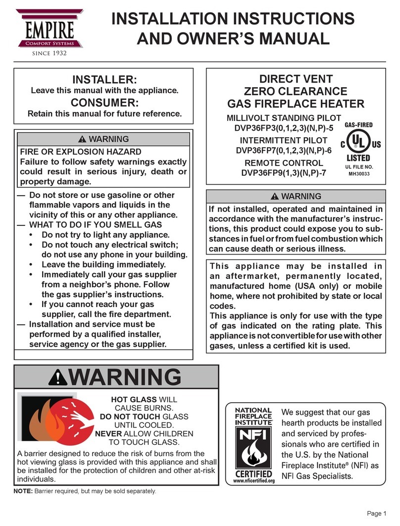 Empire Comfort Systems DVP36FP30N-5 Quick start guide Empire Comfort Systems DVP36FP30N-5 Quick start guide
