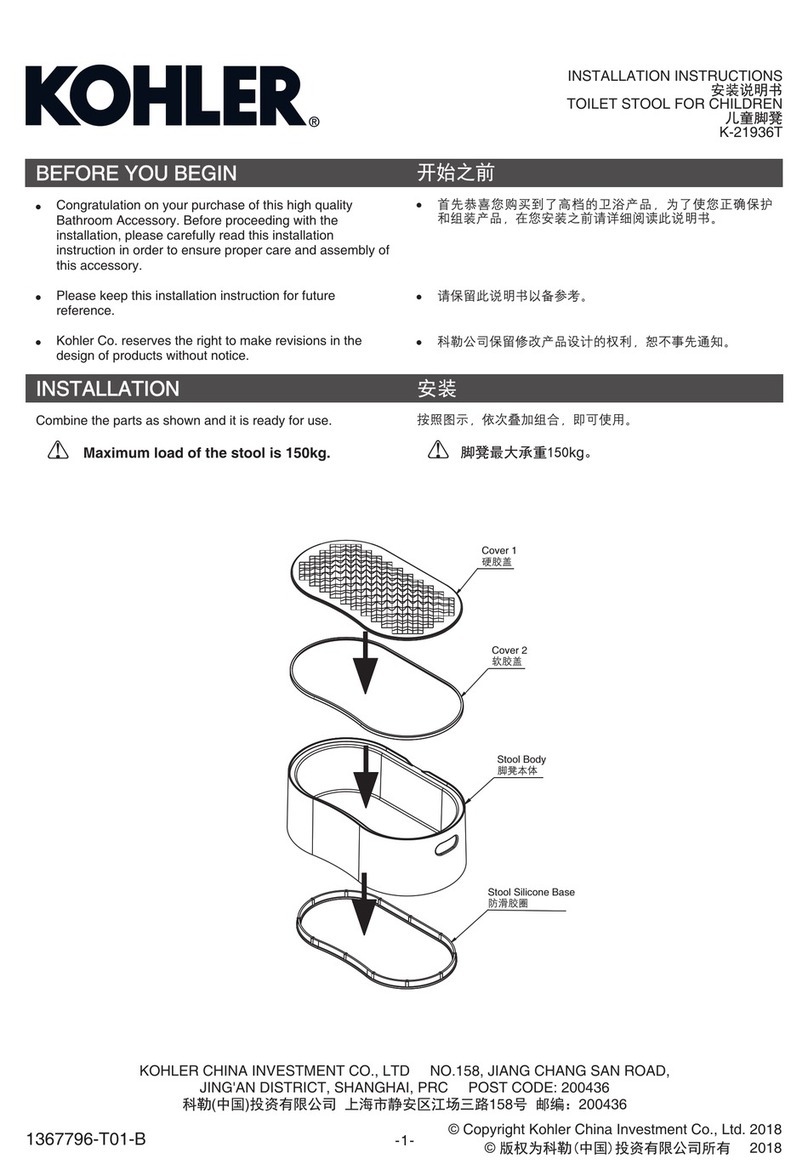 Kohler K-21936T User manual