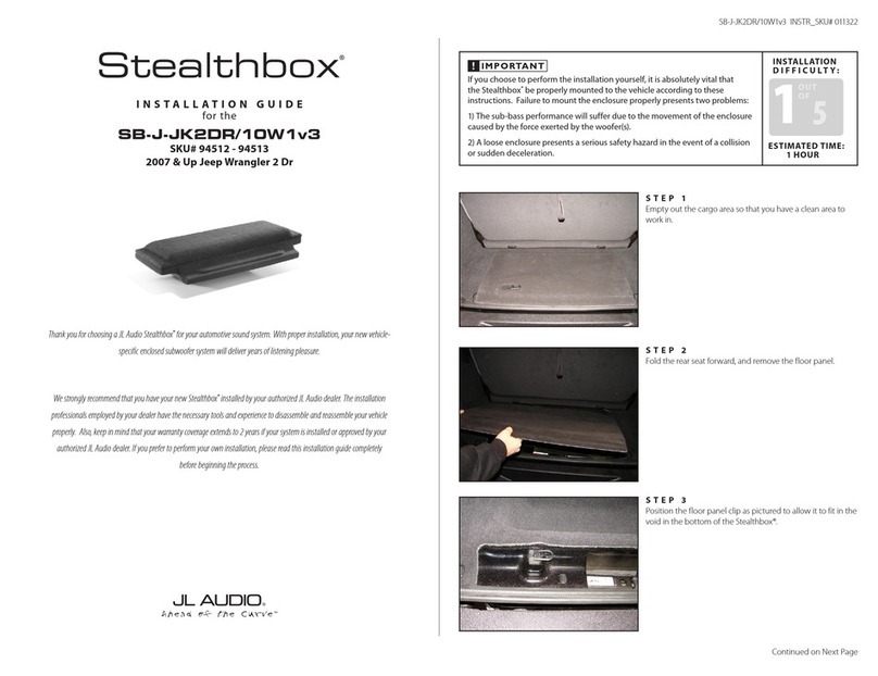 JL Audio Stealthbox SB-J-JK2DR/10W1v3 installation guide