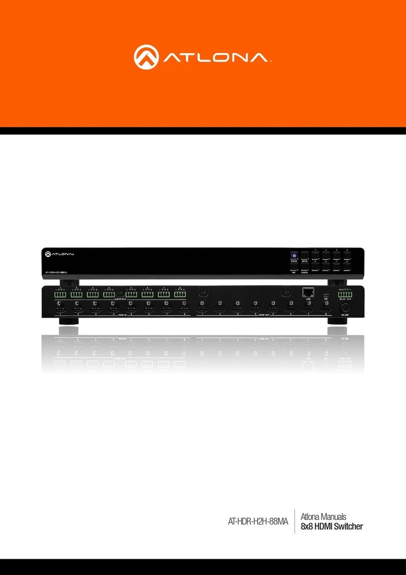 Atlona AT-HDR-H2H-88MA User manual