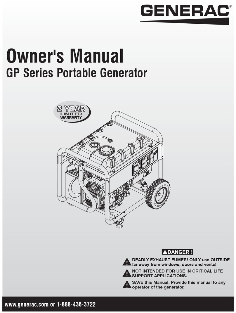 Generac Power Systems G0059395 owner's manual