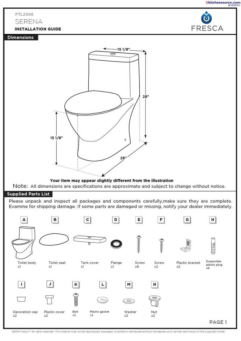 Fresca Serena FTL2346 User manual