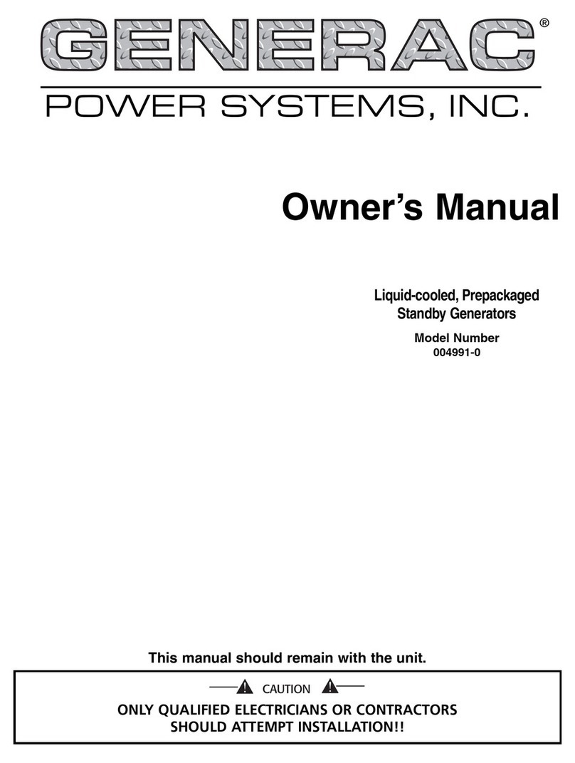 Generac Power Systems 004991-0 User manual