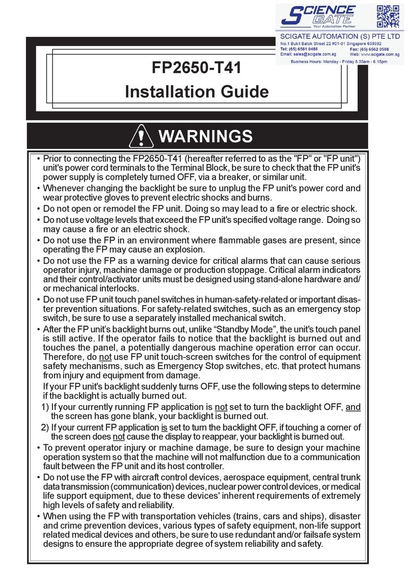 Pro-face FP2650-T41 User manual
