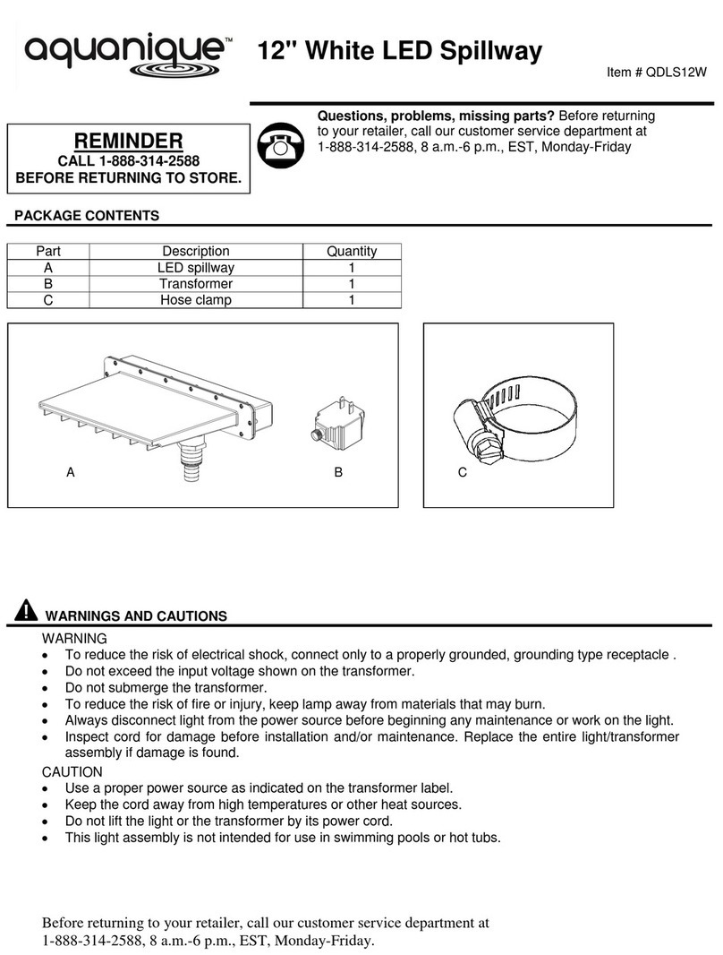 aquanique QDLS12W User manual