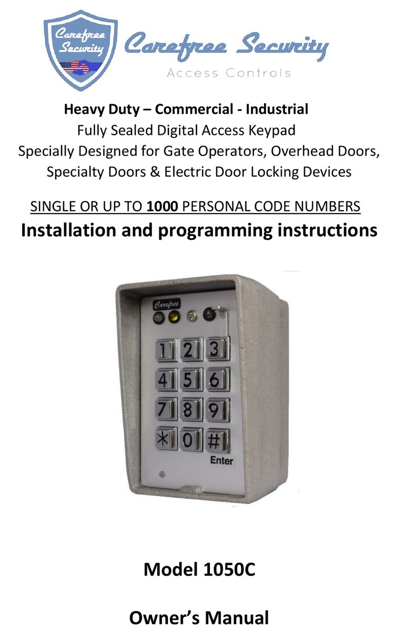 Carefree 1050C User manual