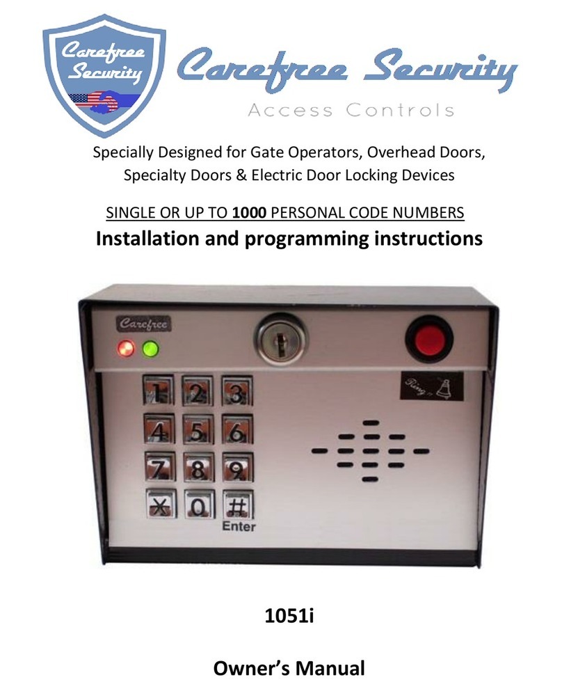 Carefree 1051i User manual