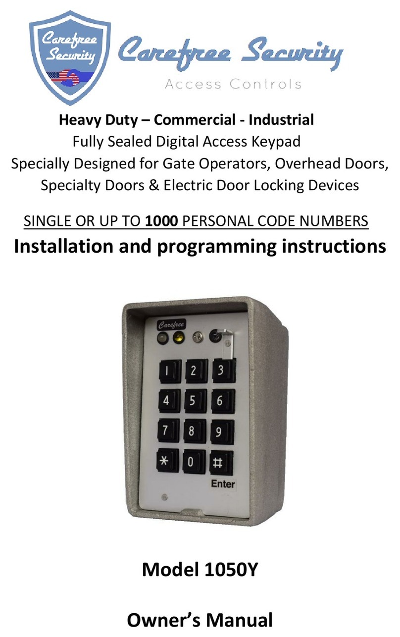 Carefree 1050Y User manual