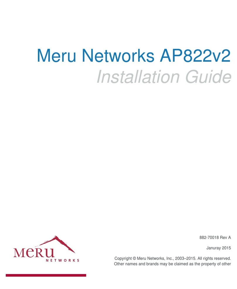 Meru Networks AP822v2 installation guide