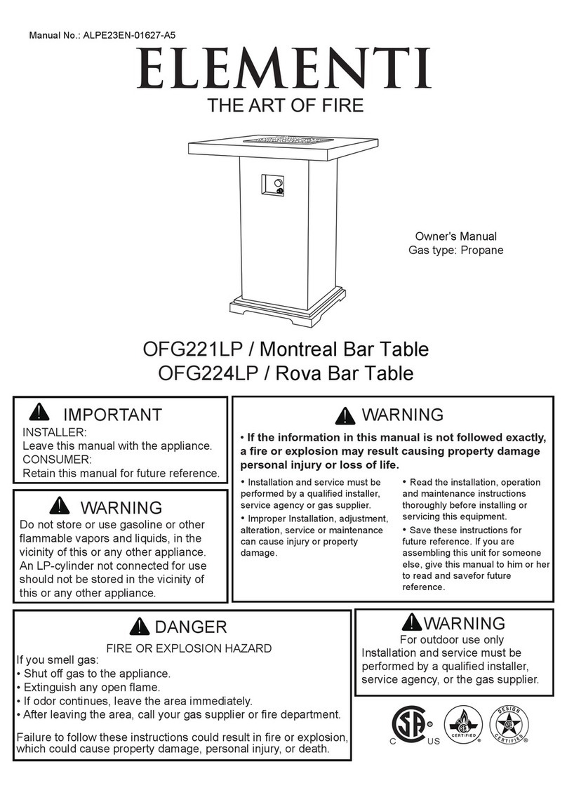 ELEMENTI OFG224LP owner's manual
