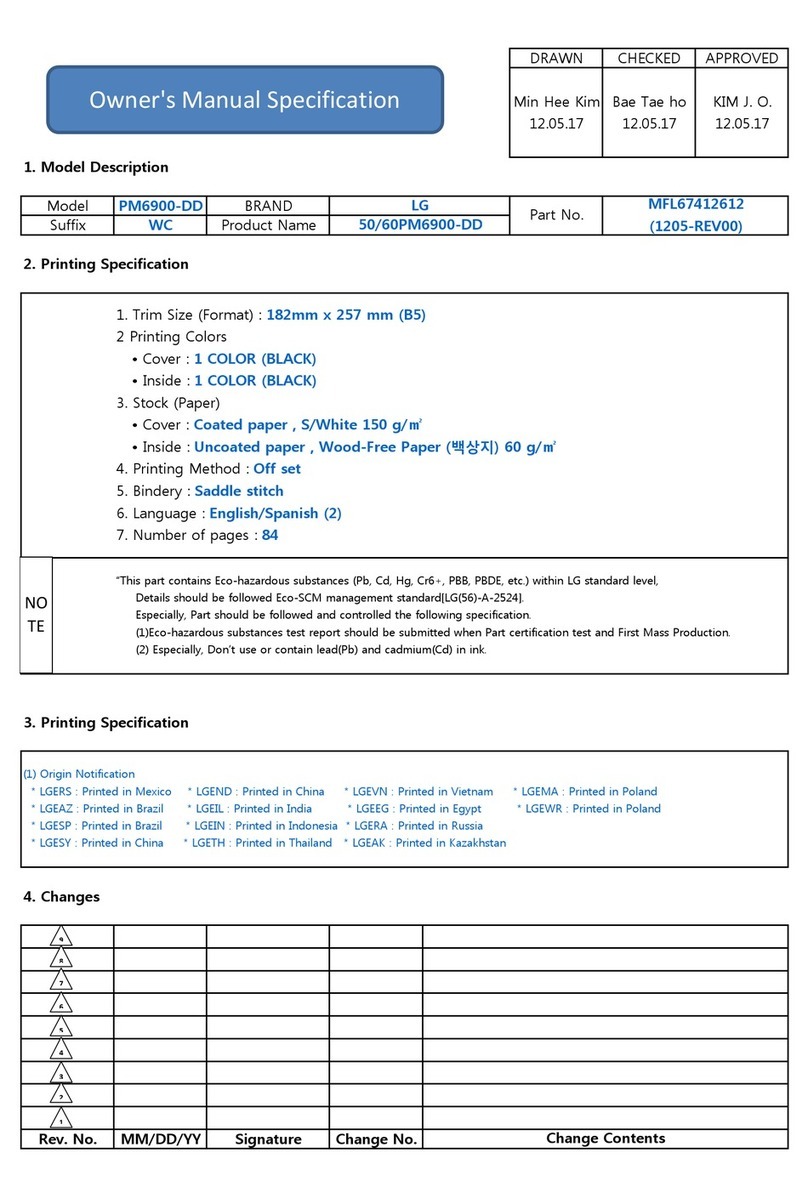 LG PM6900-DD User manual