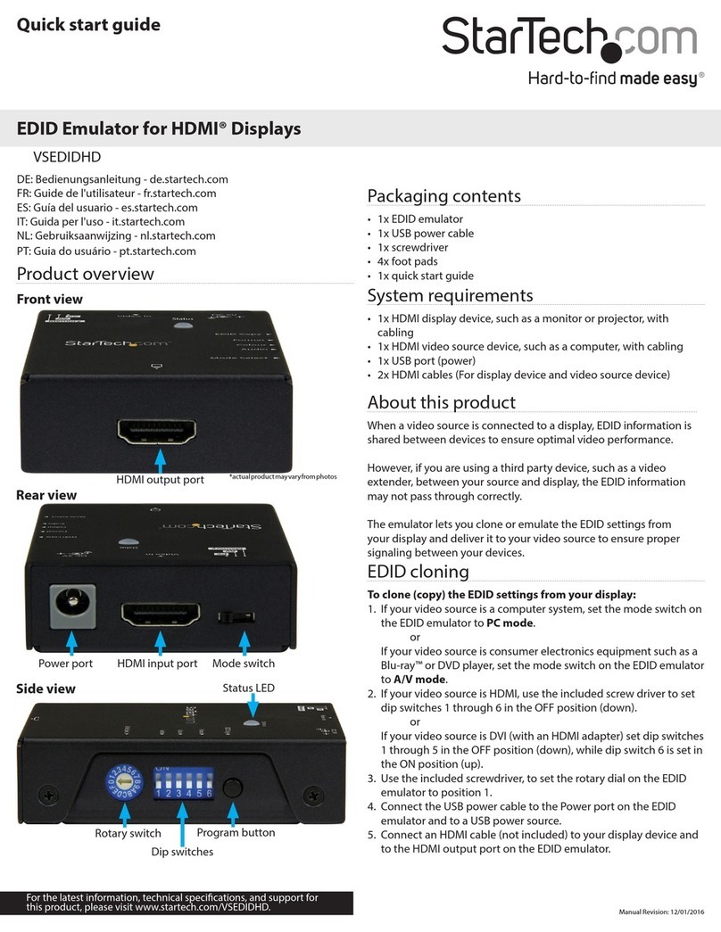 StarTech.com VSEDIDHD User manual