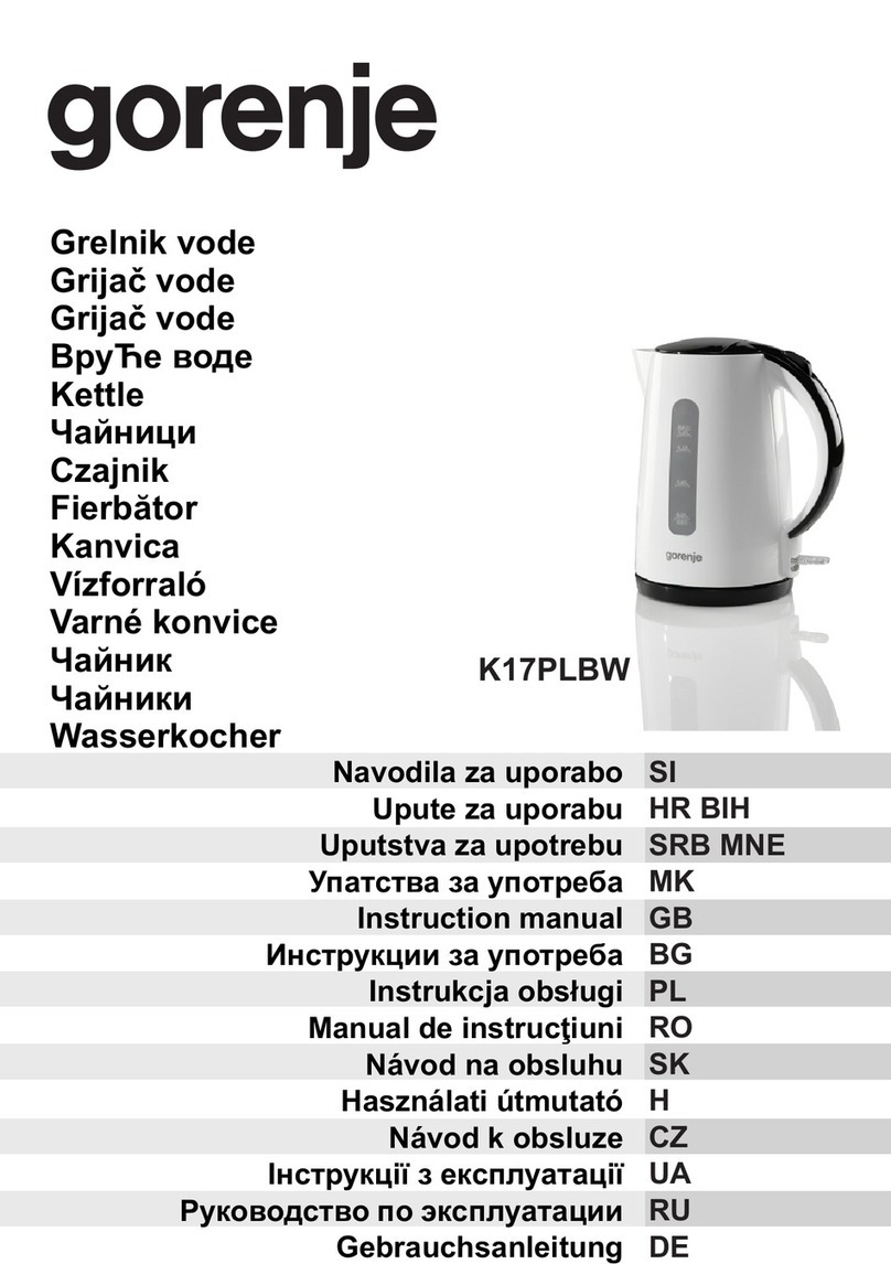 Gorenje K17PLBW instruction manual