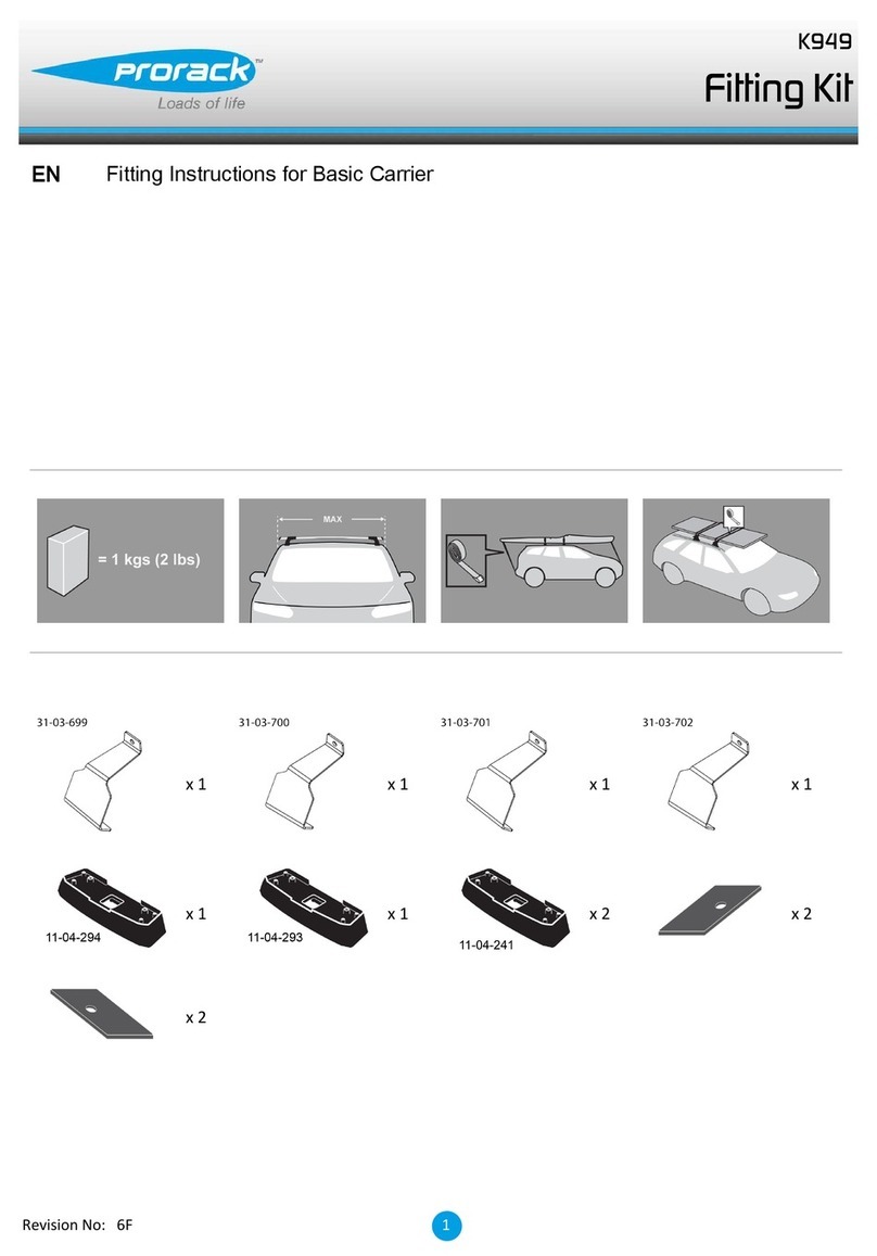 Prorack K949 Fitting instructions Prorack K949 Fitting instructions