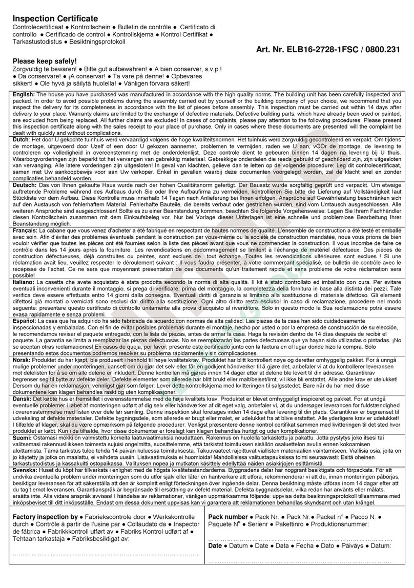 Lemeks Palmako PENT ELB16-2728-1FSC installation manual